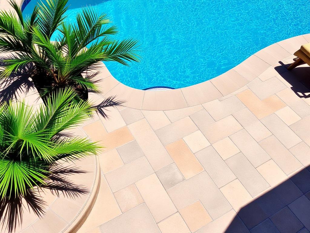 3-Piece Modular / Ashlar paver pattern — Natural stone blends