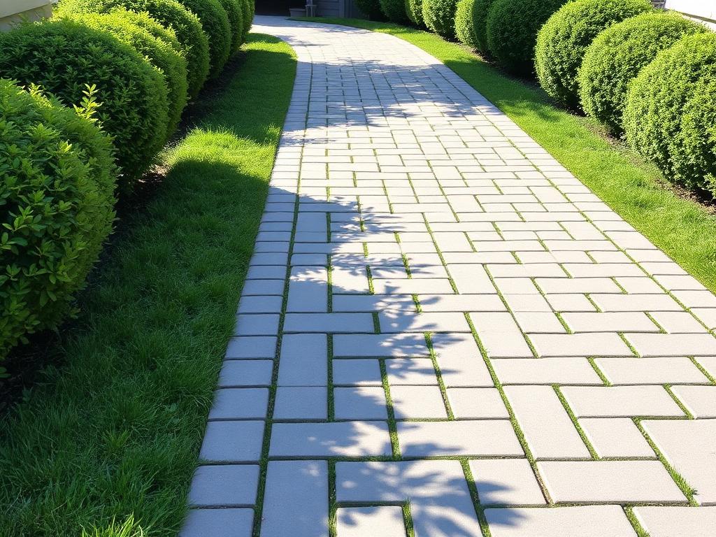 Running Bond (½ offset) paver pattern — Large-format planks